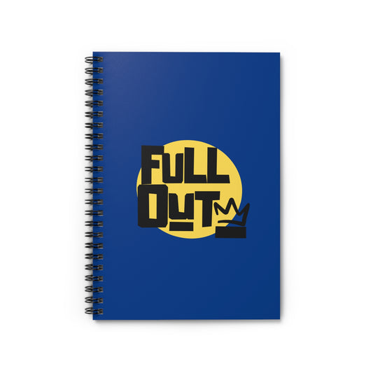 "Full Out" Spiral Notebook – Streetwear Dance Journal for Choreographers, Dancers & Hip Hop Lovers