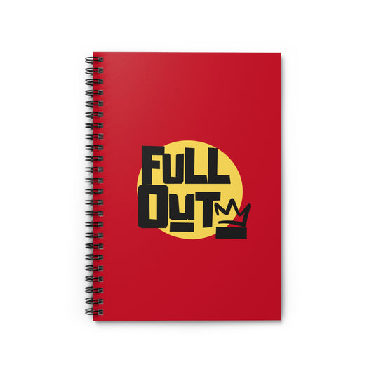 "Full Out" Spiral Notebook – Streetwear Dance Journal for Choreographers, Dancers & Hip Hop Lovers