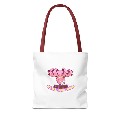 "You Are Tutu Sweet" Kawaii Cupcake Dance Tote Bag – Cute Canvas Bag for Dancers, Dance Moms & Ballet Lovers | Dance Gift Idea