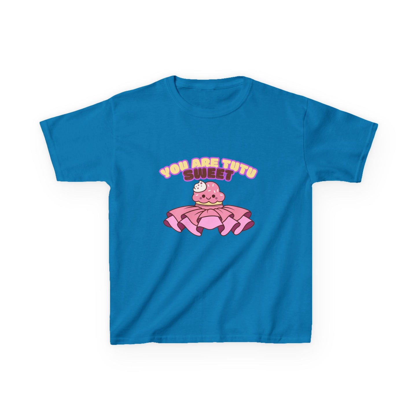 "You Are Tutu Sweet" Youth Short Sleeve Tee – Kawaii Cupcake in Tutu Graphic Dance Shirt for Kids and Ballet Lovers