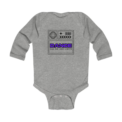"Dance Has No Age Limits" Streetwear Dance Graphic – Infant Long Sleeve Bodysuit