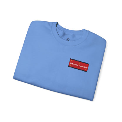 “Let’s Get to Cracking” Back Print ADULT Sweatshirt + Nutcracker 2025 Front – Unisex Heavy Blend Crewneck | Ballet Holiday Dance Sweatshirt