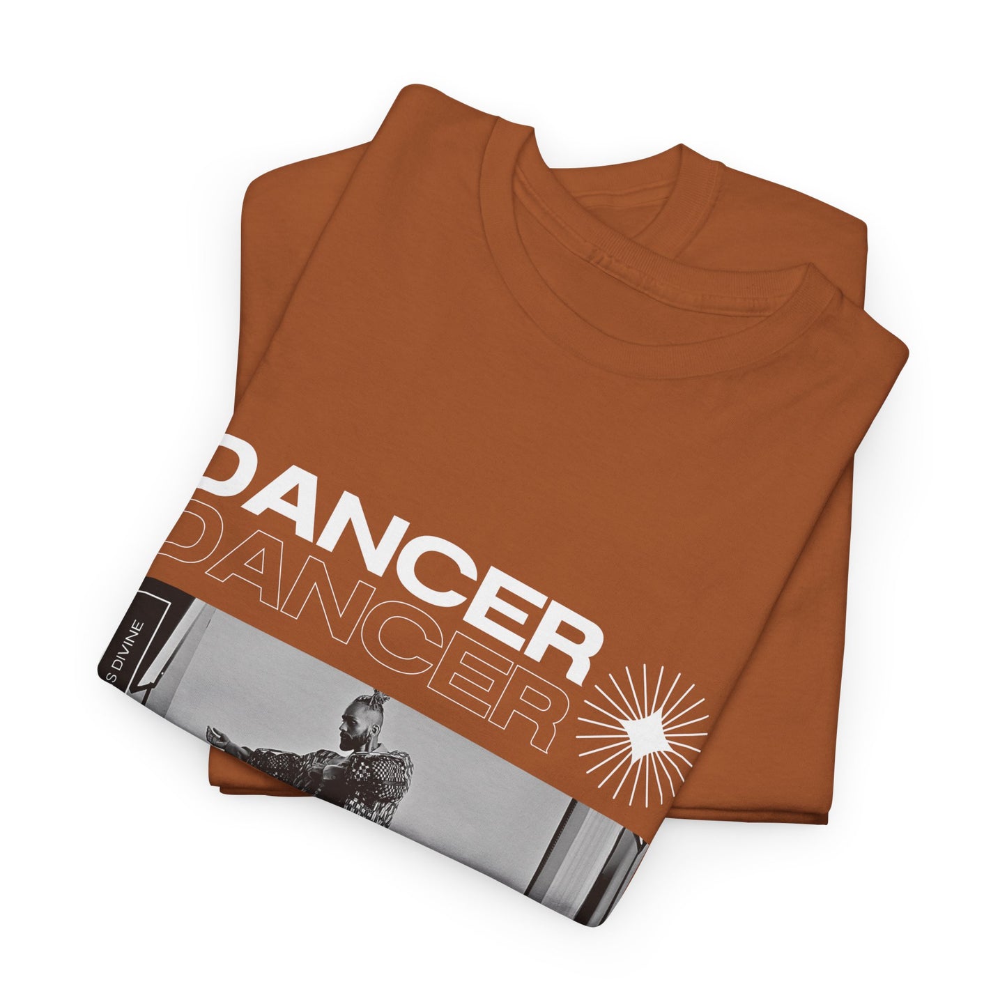 "Dancer "Jazz Pose Unisex Heavy Cotton Tee – Streetwear-Inspired Jazz Dance Graphic T-Shirt for Performers