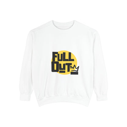 "Full Out" Unisex Lightweight Crewneck Sweatshirt – Bold Streetwear-Inspired Dance Graphic Pullover for Dancers & Performers
