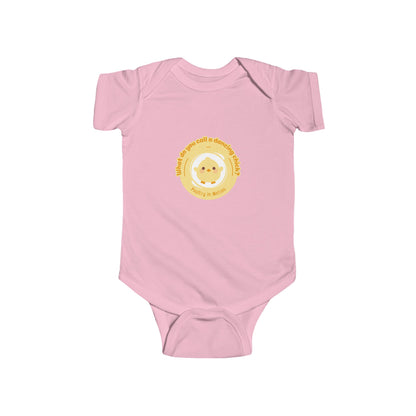 "What do you call a dancing chick? Poultry in Motion" Infant Short Sleeve Bodysuit – Funny Dancing Chick Baby Outfit, Cute Dance-Themed Baby Gift