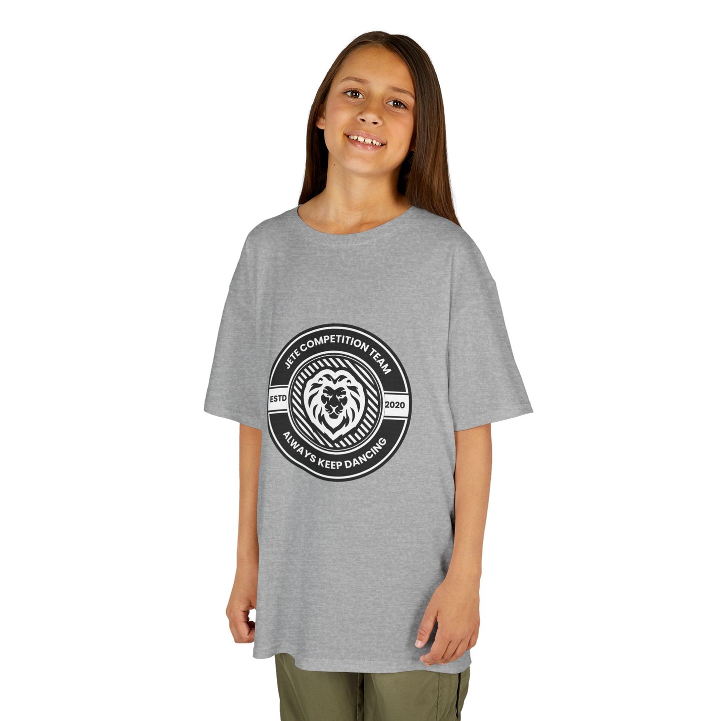 "Jeté Competition Team – Always Keep Dancing" Collegiate Graphic Tee - Youth Dance Team T-Shirt