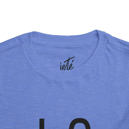 "LOVE Dance" Toddler Short Sleeve Tee – Script Letter Graphic Dance Lover T-Shirt