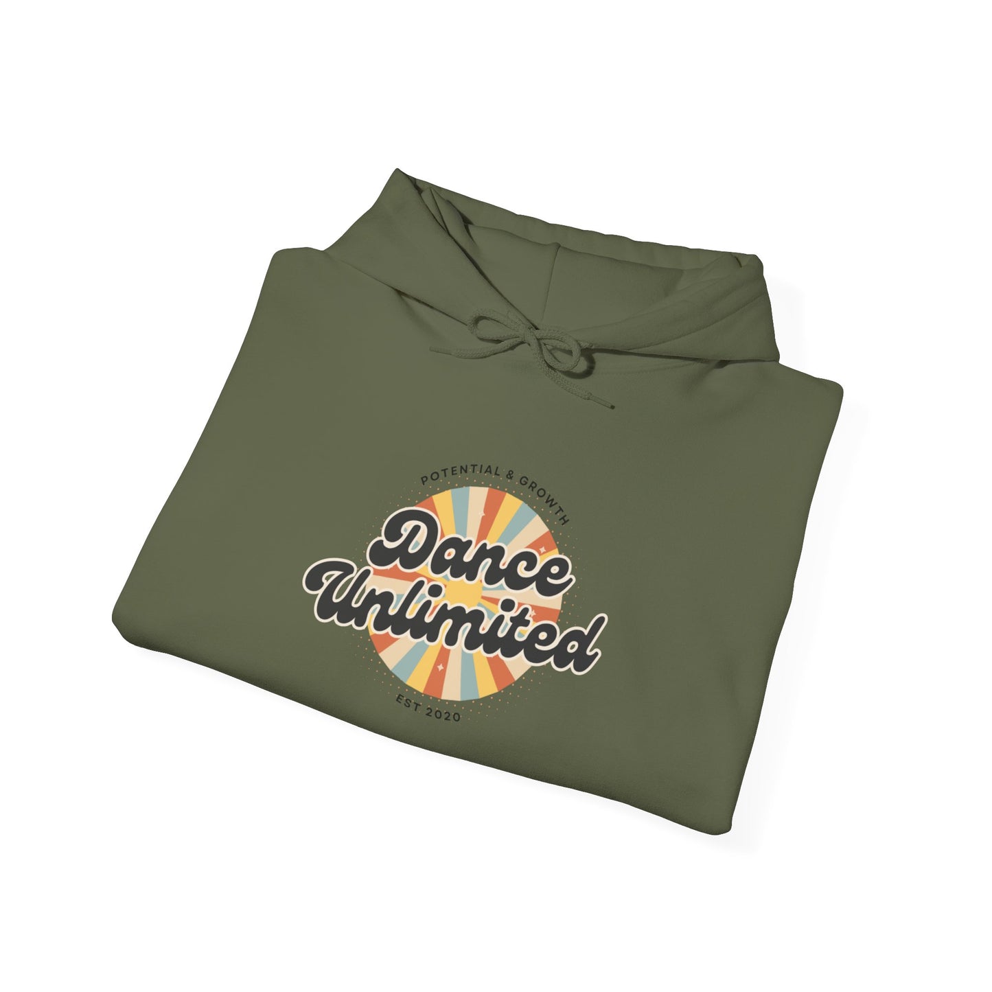 "Dance Unlimited – Potential & Growth" Retro Unisex Hoodie  Dance-Inspired Sweatshirt