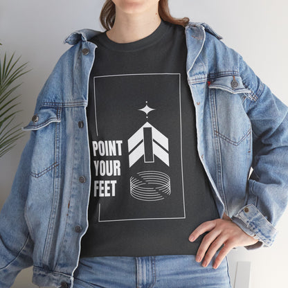 "Point Your Feet" Streetwear Dance Tee – Unisex Heavy Cotton Ballet-Inspired T-Shirt for Dancers
