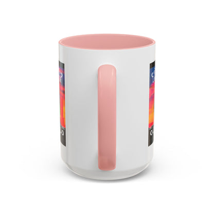 "Line Dancer" Accent Coffee Mug – Cute Cowgirl Graphic Ceramic Mug for Country Dance Lovers