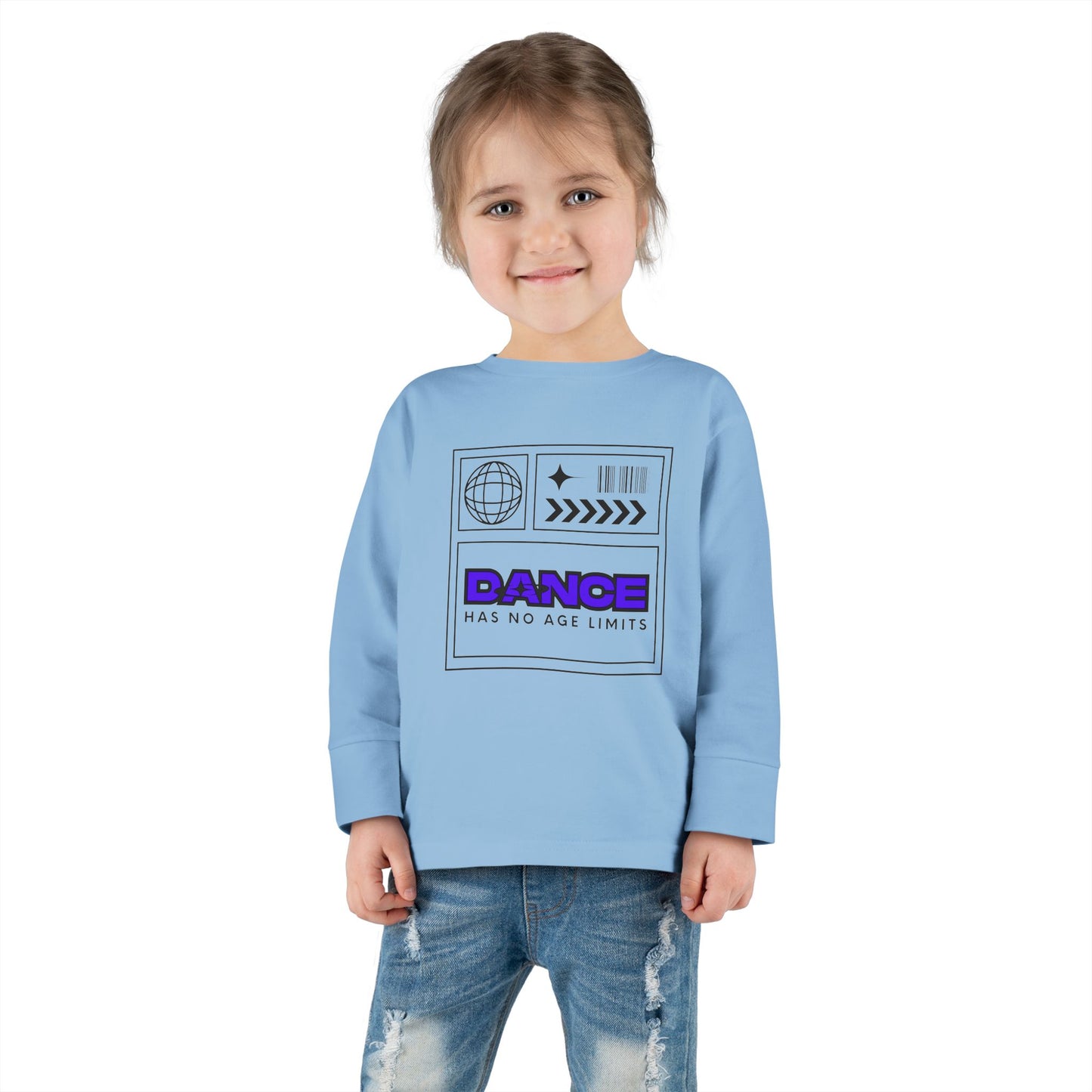 "Dance Has No Age Limits" Toddler Long Sleeve Tee – Unisex Streetwear Dance Shirt for Kids