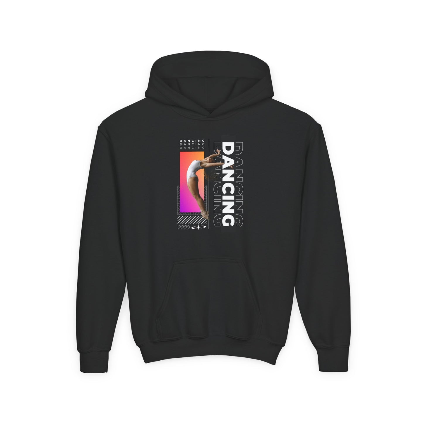“Dancing” Female Dancer Streetwear Graphic | Unisex Youth Hoodie – Dance Hoodie for Kids & Young Performers