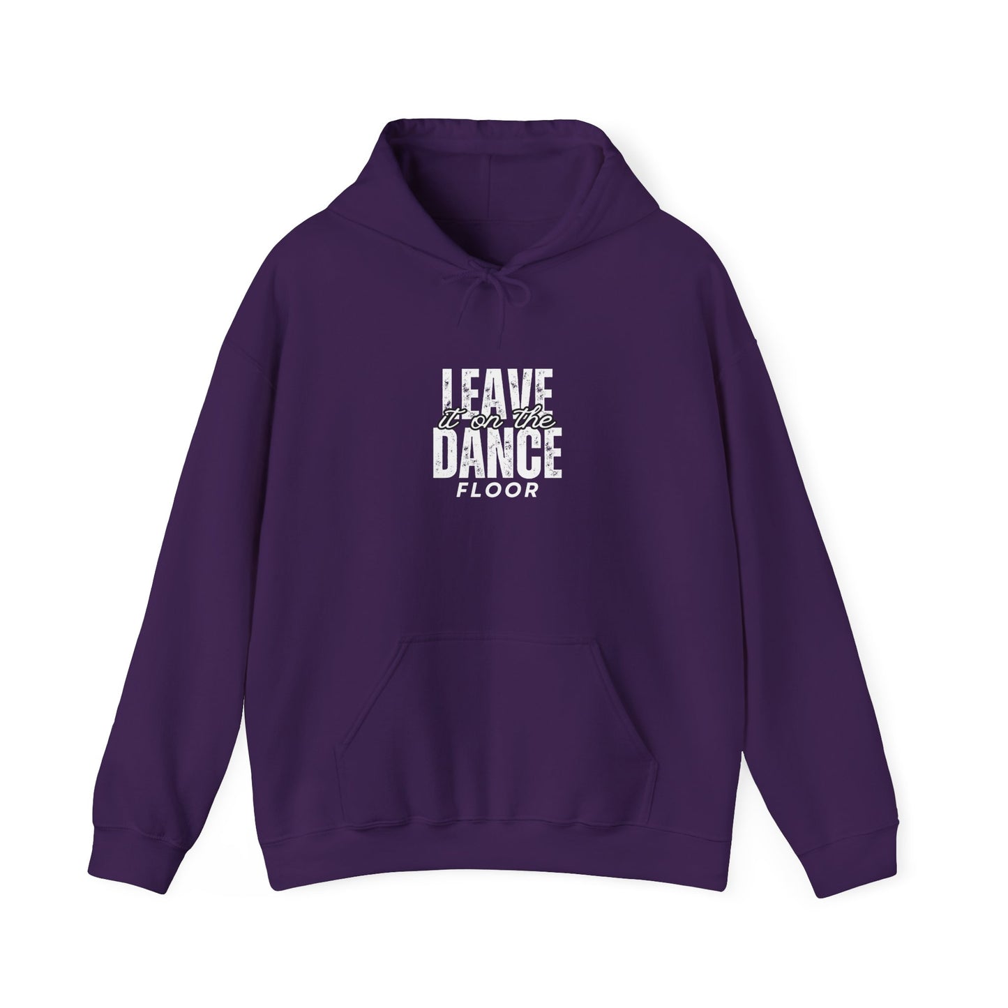 "Leave It On the Dance Floor" Streetwear Dance Graphic – Unisex Heavy Blend™ Hooded Sweatshirt