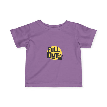 "Full Out" Infant Fine Jersey Tee – Bold Streetwear-Inspired Baby Dance T-Shirt for High-Energy Tiny Performers