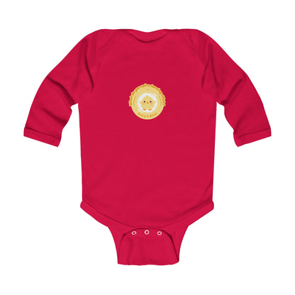 "What do you call a dancing chick? Poultry in Motion" Infant Long Sleeve Bodysuit – Funny Dancing Chick Baby Outfit, Cute Dance-Themed Baby Gift 🐥💃