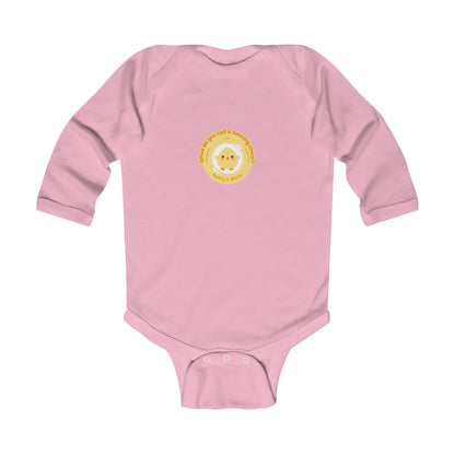 "What do you call a dancing chick? Poultry in Motion" Infant Long Sleeve Bodysuit – Funny Dancing Chick Baby Outfit, Cute Dance-Themed Baby Gift 🐥💃