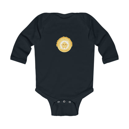 "What do you call a dancing chick? Poultry in Motion" Infant Long Sleeve Bodysuit – Funny Dancing Chick Baby Outfit, Cute Dance-Themed Baby Gift 🐥💃