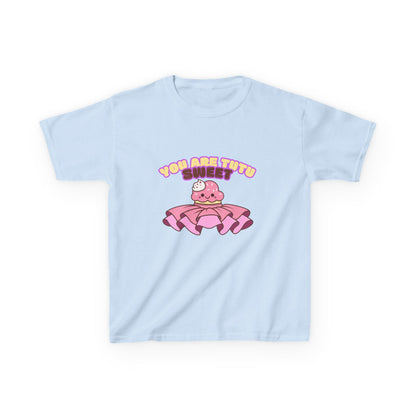 "You Are Tutu Sweet" Youth Short Sleeve Tee – Kawaii Cupcake in Tutu Graphic Dance Shirt for Kids and Ballet Lovers