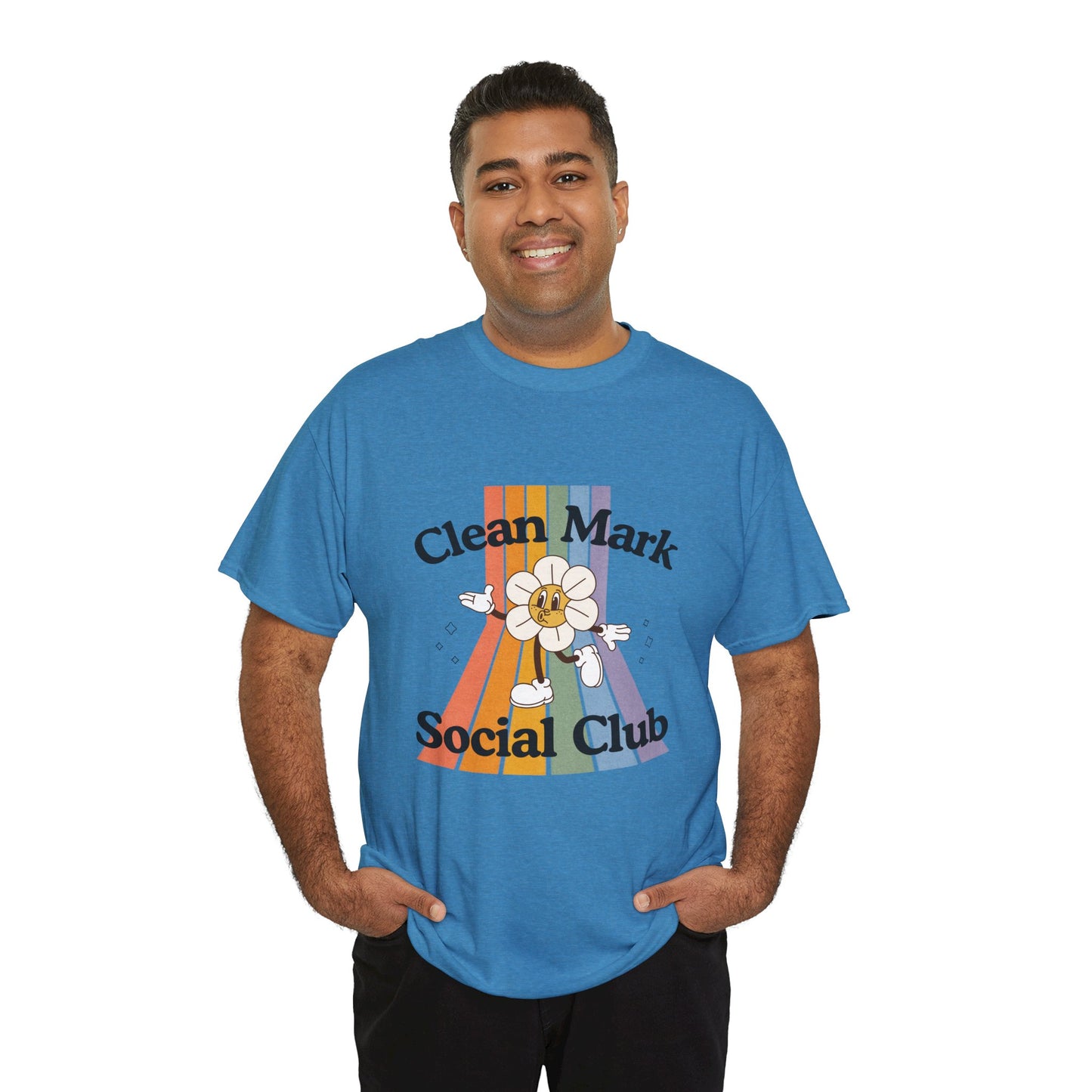 “Clean Mark Social Club” Unisex Heavy Cotton T-Shirt – Streetwear-Inspired Dance Graphic Tee for Adults & Kids