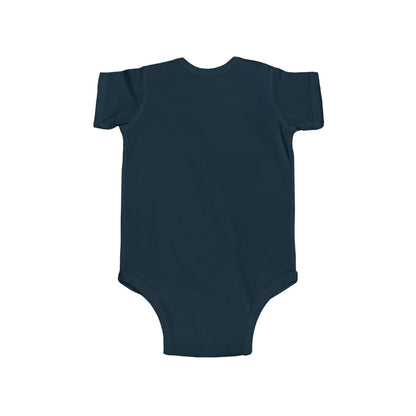 "Jeté Dance Gear" Infant Short Sleeve Bodysuit – Collegiate-Inspired Dance Graphic Baby Outfit for Future Dancers
