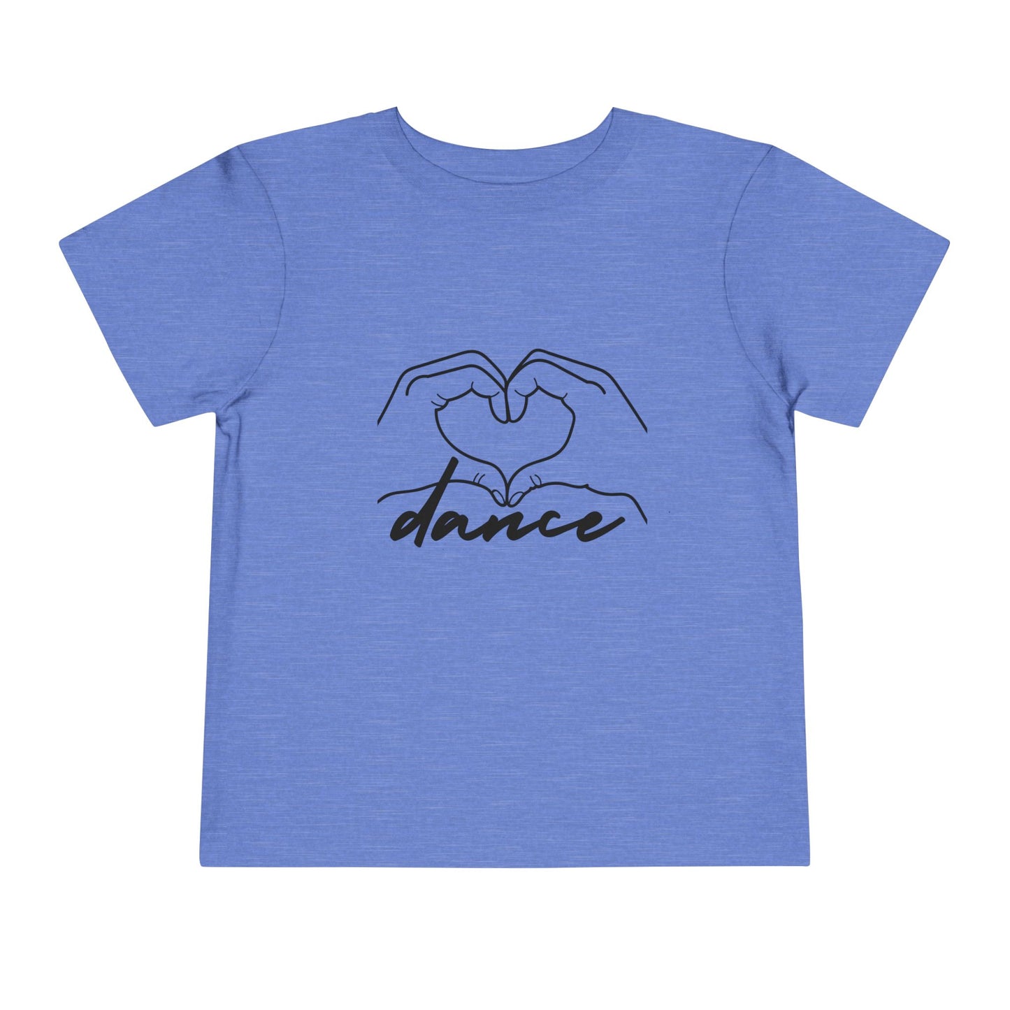 "Dance" Heart Hands Toddler Short Sleeve Tee – Heart Hands Graphic Dance Lover T-Shirt