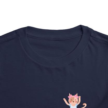“Every Meow & Then I Dance” Adorable Dancing Cat Graphic | Cute Cat Dance T-Shirt for Toddlers & Little Ballet Lovers - Toddler Short Sleeve Tee