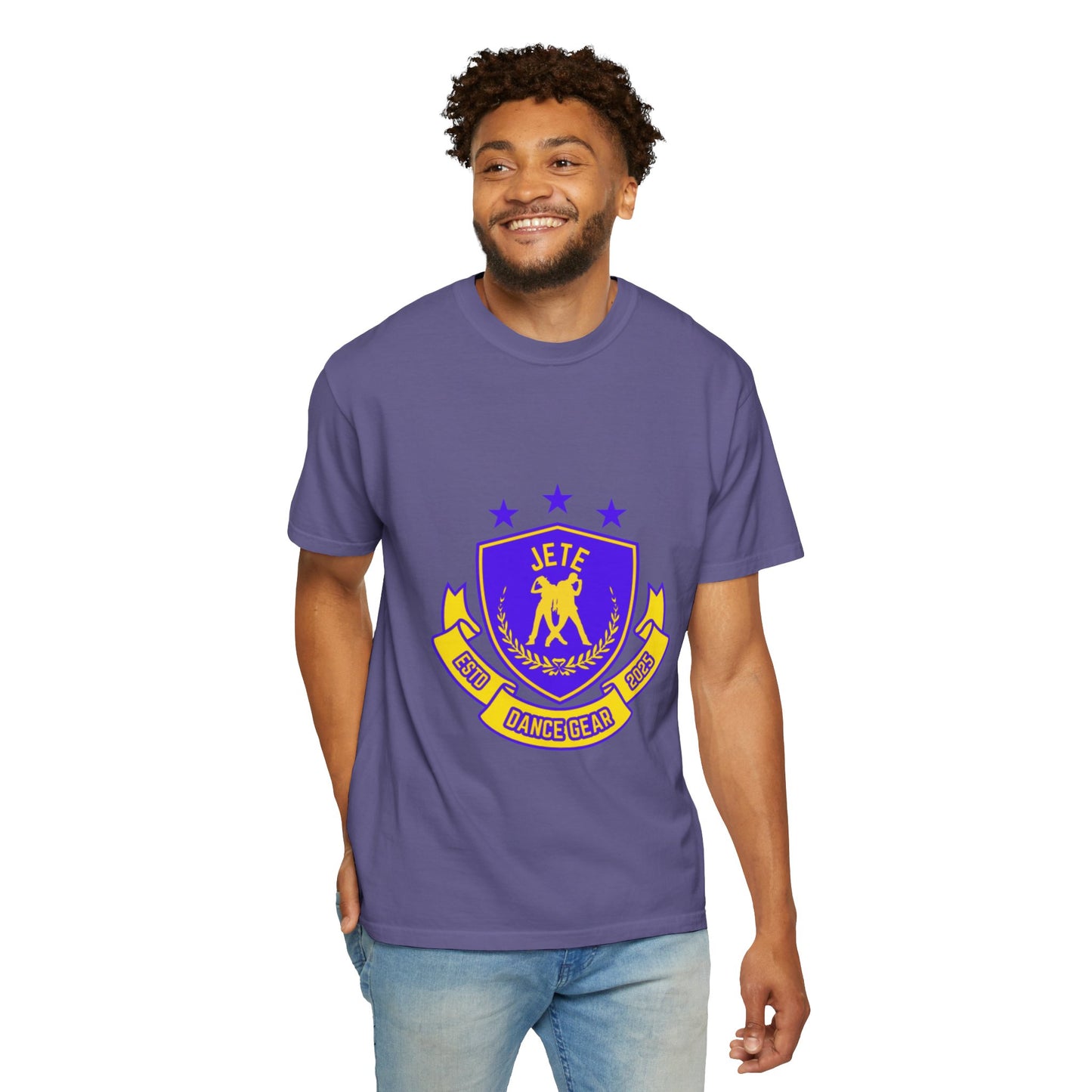 "Jeté Dance Gear" Unisex Garment-Dyed T-Shirt – Collegiate-Style Graphic Tee – Dance Apparel for Dancers & Performers