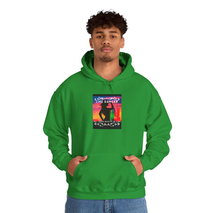 "Line Dancer, Get Your Boots in Line" Western-Inspired Graphic – Unisex Heavy Blend™ Hooded Sweatshirt