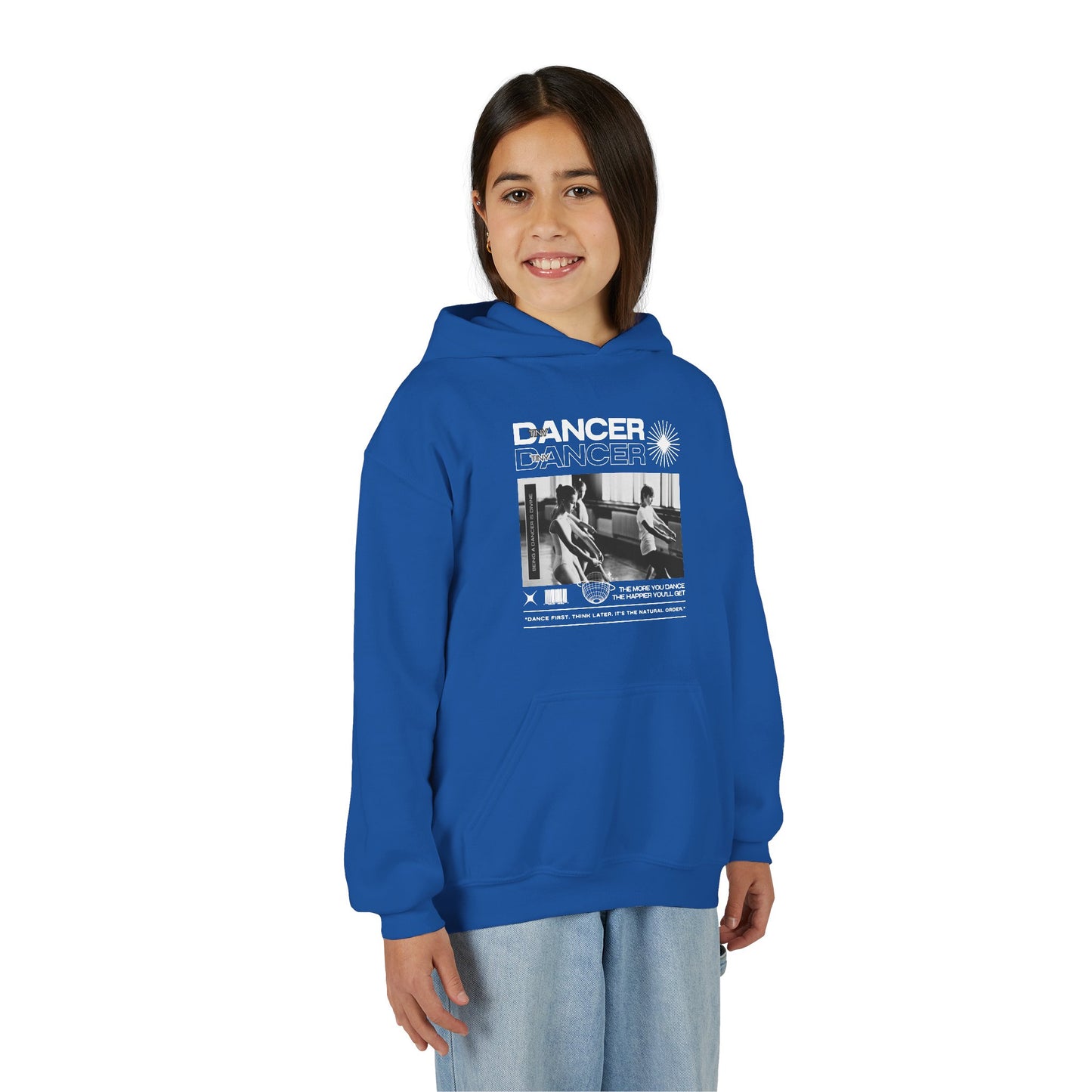 “Dancer” Young Ballet Class Graphic | Unisex Youth Hoodie – Streetwear-Inspired Ballet Dance Hoodie for Kids & Aspiring Dancers