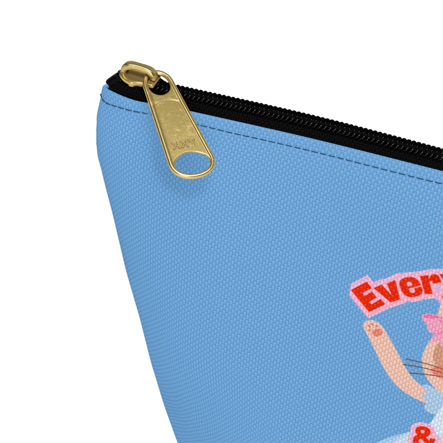 “Every Meow & Then I Dance” Adorable Dancing Cat Graphic | Cute Cat Dance Cosmetic Bag for Ballet Lovers & Travel Essentials - Makeup Bag