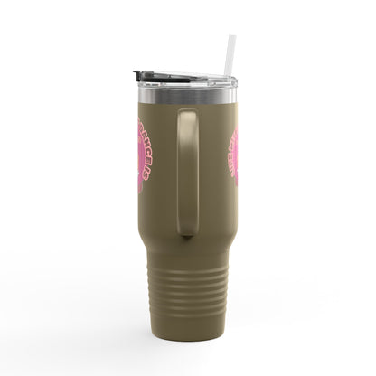 "Life Without Dance is Pointeless" 40oz Insulated Travel Mug – Cute Capybara Dance Graphic Stainless Steel Tumbler for Dancers & Dance Lovers