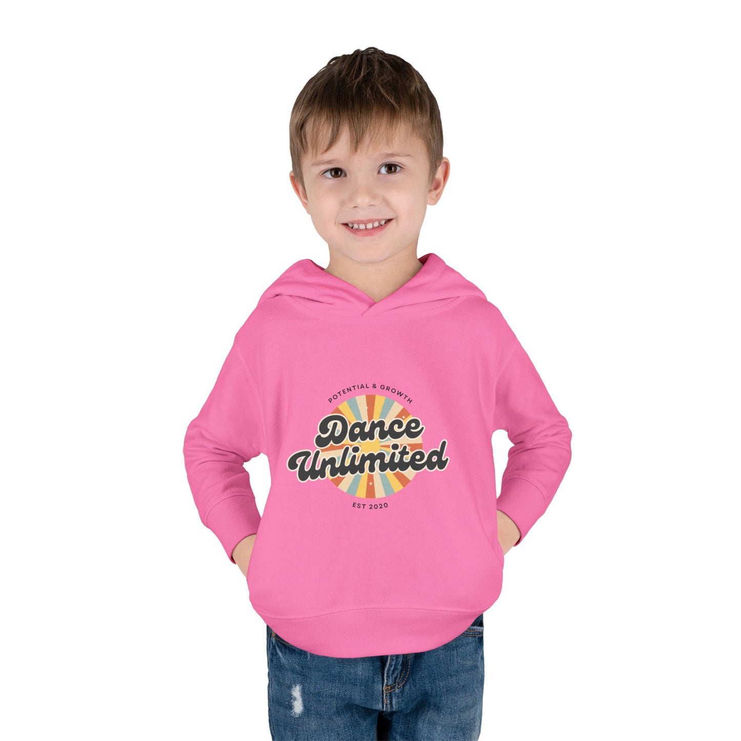 “Dance Unlimited - Potential & Growth” Toddler Fleece Hoodie – Retro Dance Graphic Sweatshirt