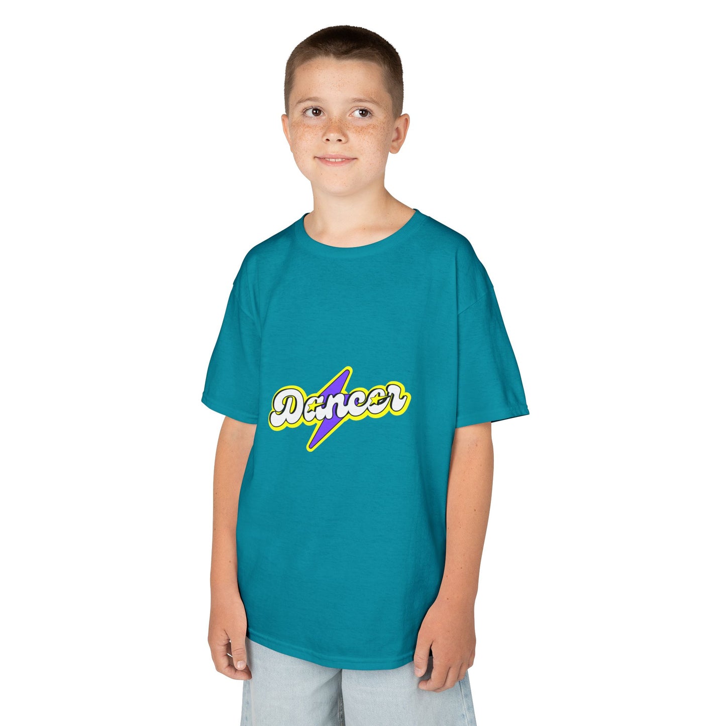 "Dancer" Youth Short Sleeve Tee – Superhero-Inspired Graphic Dance Shirt for Kids and Young Performers