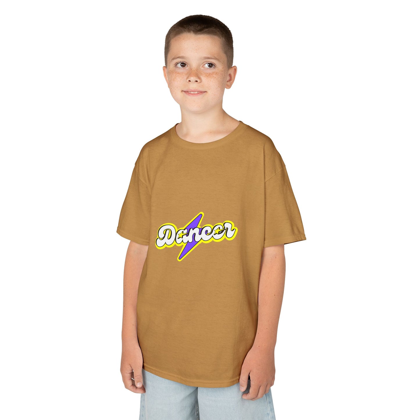 "Dancer" Youth Short Sleeve Tee – Superhero-Inspired Graphic Dance Shirt for Kids and Young Performers