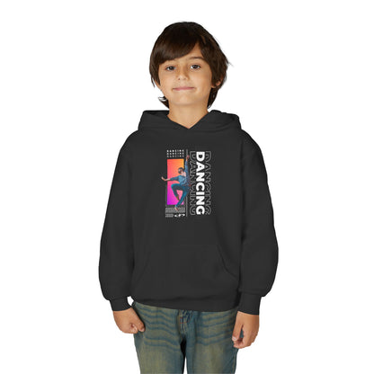 “Dancing” Male Dancer Streetwear Graphic | Unisex Youth Hoodie – Dance Hoodie for Kids & Young Performers