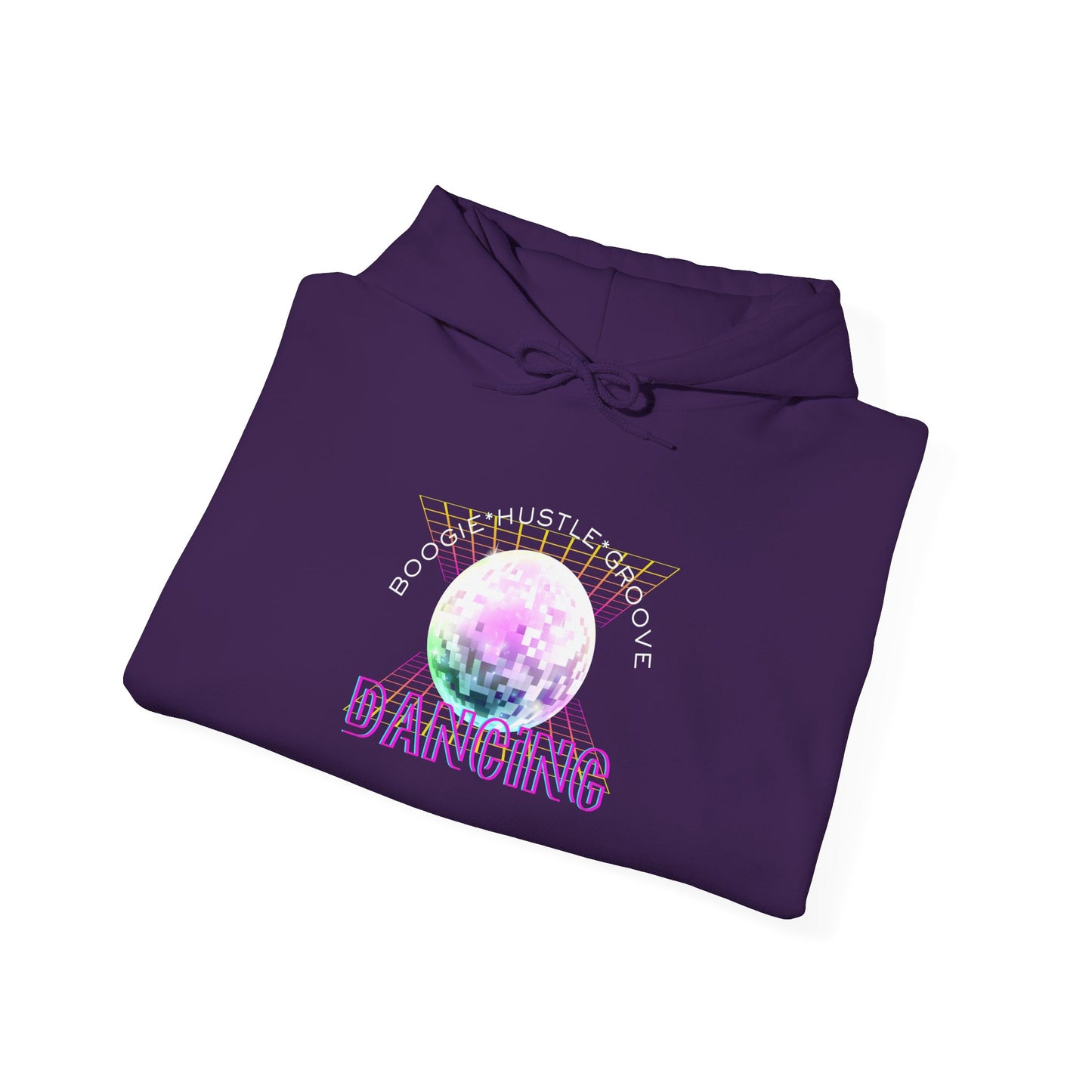 "Boogie, Hustle, Groove - Dancing" Streetwear Dance Graphic – Unisex Heavy Blend™ Hooded Sweatshirt