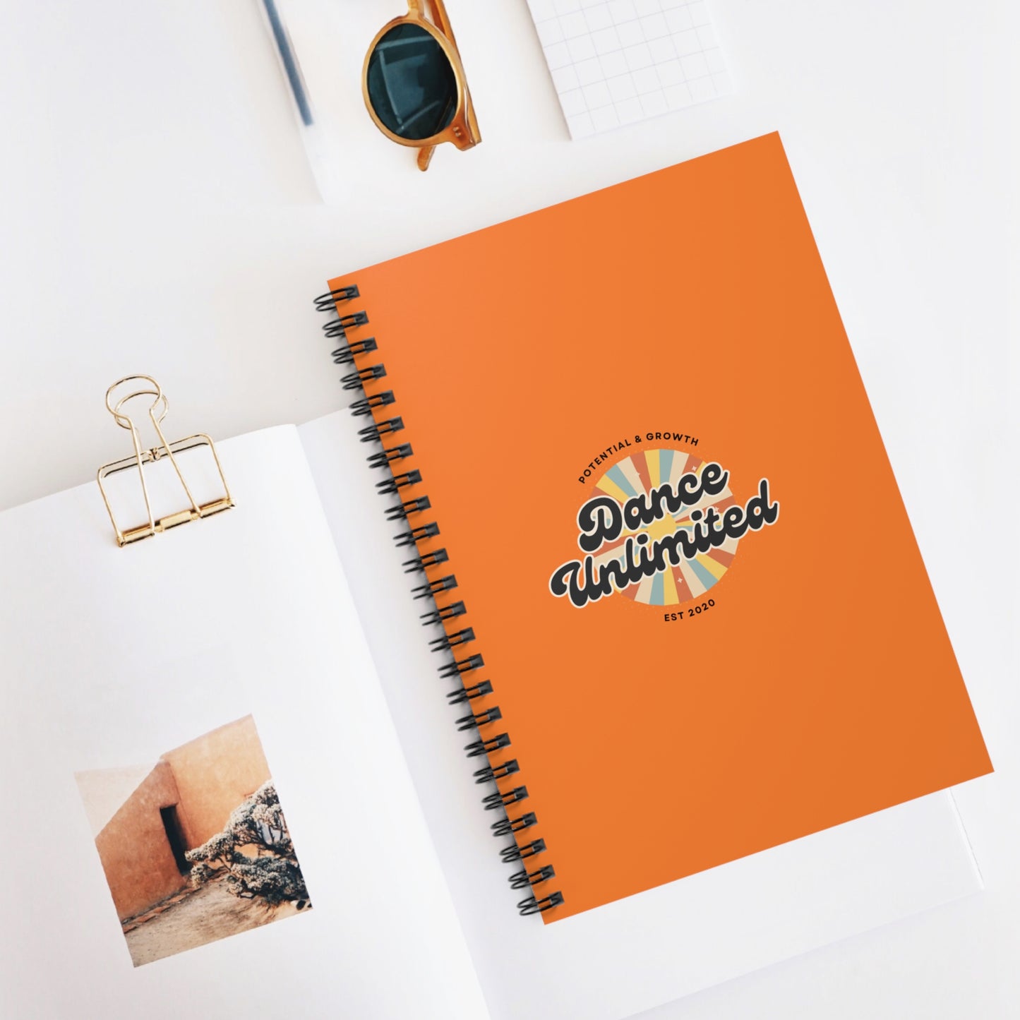 "Dance Unlimited – Potential & Growth" Spiral Notebook – Retro Dance Journal for Dancers, Students & Creative Goal Setters