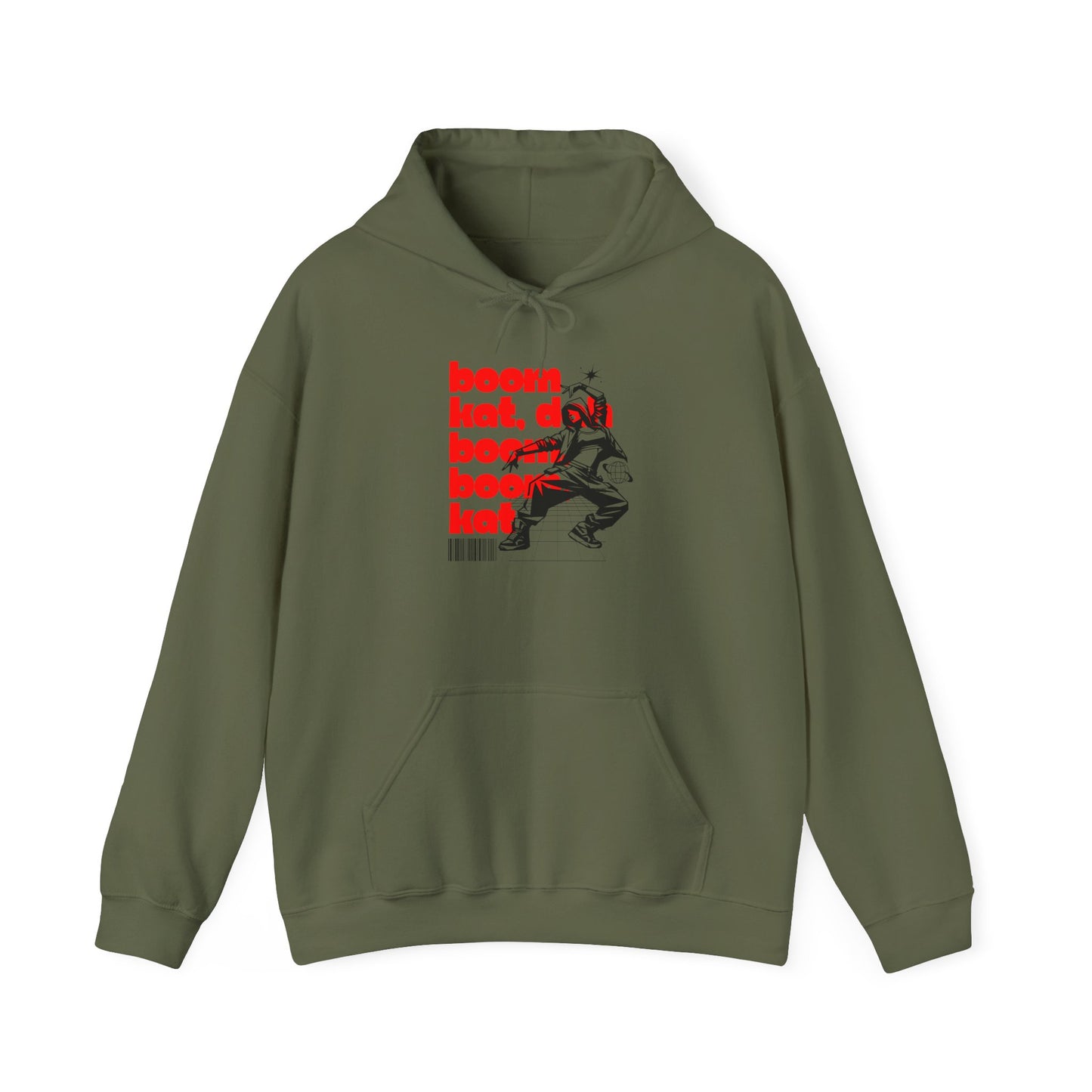 “Boom Kat” Hoodie – Unisex Hooded Sweatshirt with Bold Streetwear-Inspired Dance Graphic