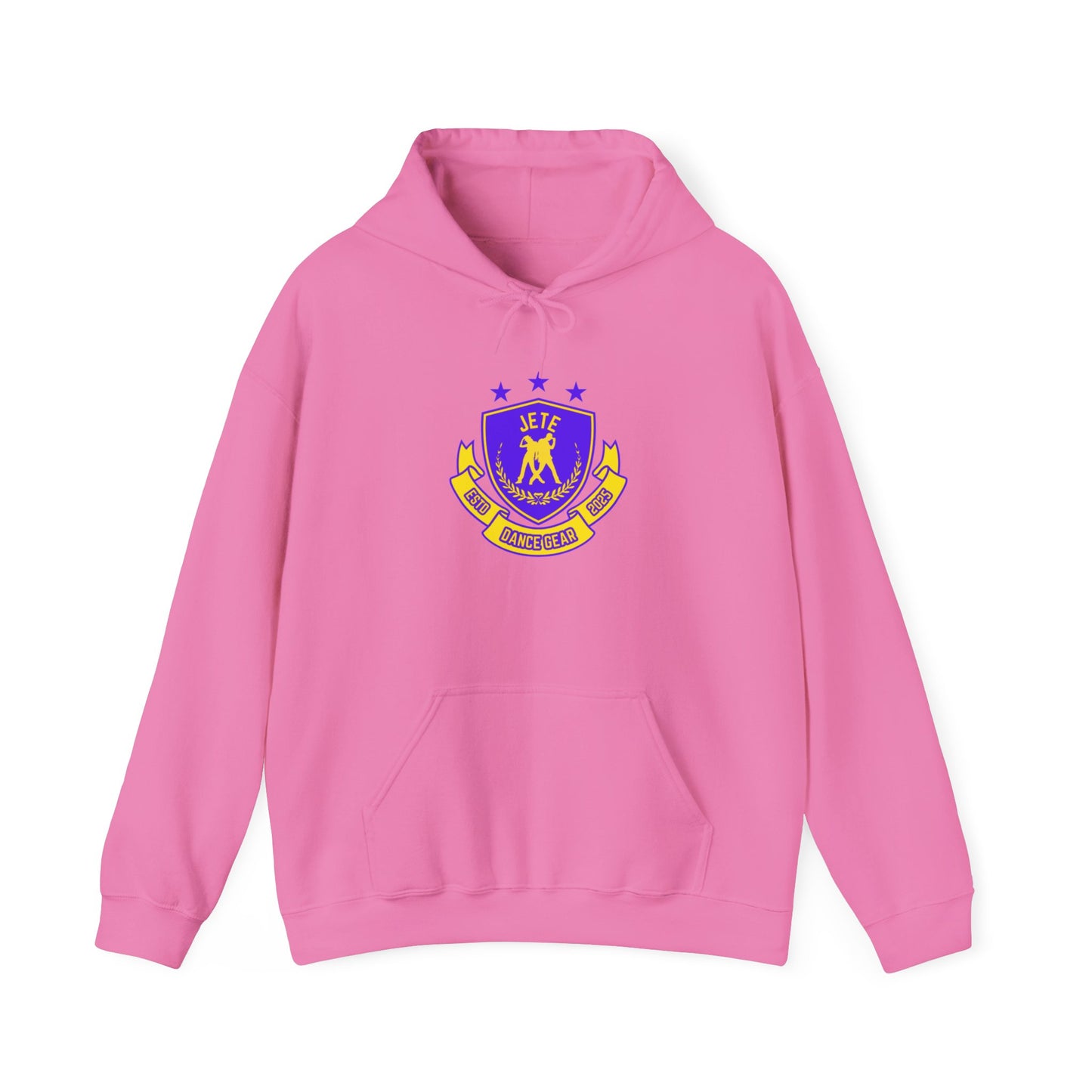 "Jeté Dance Gear" Unisex Hooded Sweatshirt – Collegiate Style Dance Hoodie for Dancers & Dance Lovers