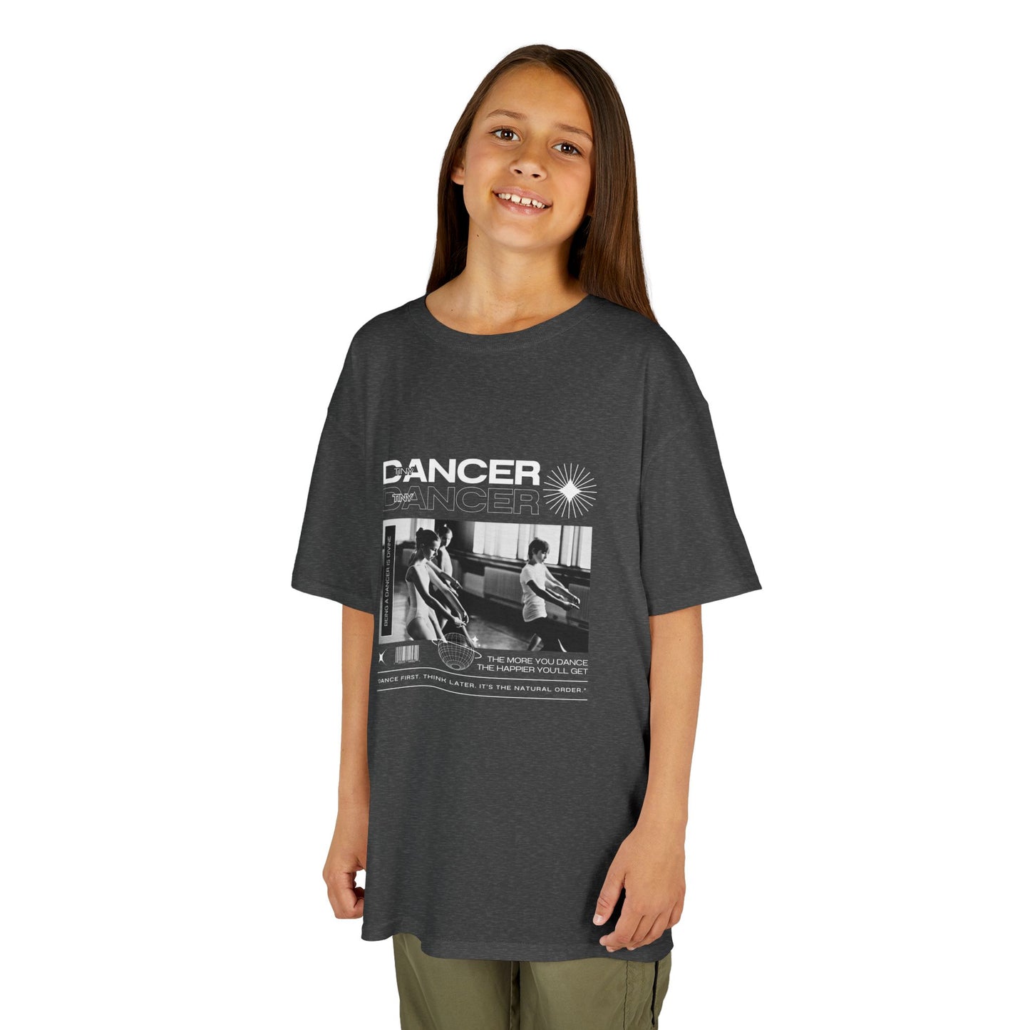 “Dancer” Youth Short Sleeve Tee – Ballet Class Streetwear-Inspired Dance Shirt for Kids