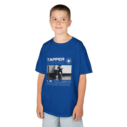 “Tapper” Youth Short Sleeve Tee – Streetwear-Inspired Tap Dance T-Shirt with Tap Shoes Graphic