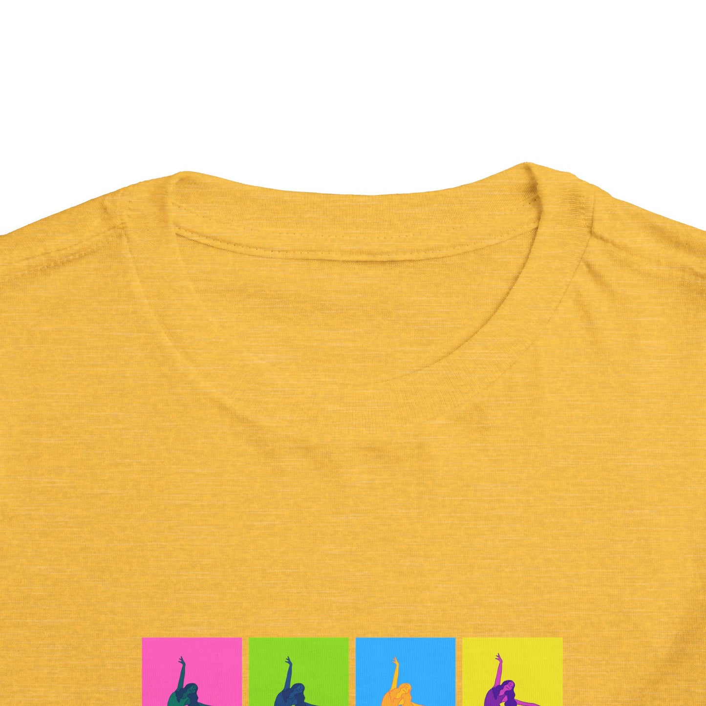 “Ballet" Toddler Short Sleeve T-Shirt – Pop Art Inspired Dance Graphic Tee for Kids