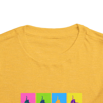 “Ballet" Toddler Short Sleeve T-Shirt – Pop Art Inspired Dance Graphic Tee for Kids