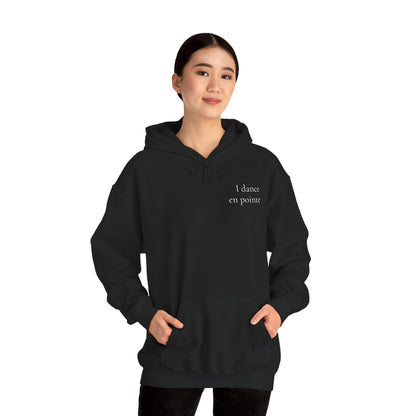 "I Dance En Pointe" Unisex Hoodie – Ballet-Themed Personalized Hoodie for Teens and Adults Featuring X-Ray Foot Design