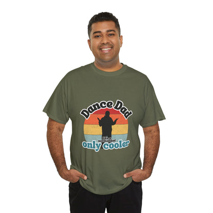 "Dance Dad" Unisex Heavy Cotton Tee – Funny Retro Dance Shirt for Cool Dads