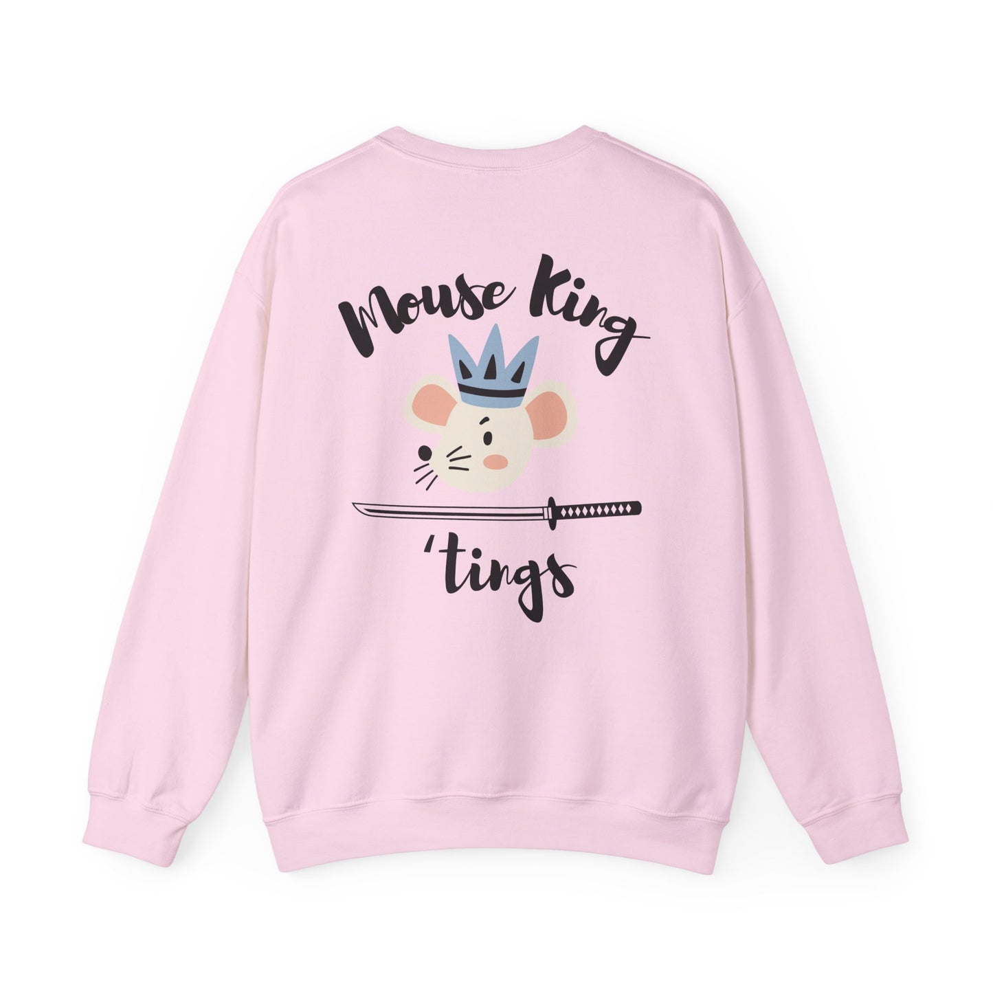“Mouse King ’Tings” Back Print ADULT Sweatshirt + “Nutcracker 2025” Front – Unisex Heavy Blend Crewneck | Ballet Holiday Dance Apparel