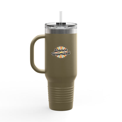 "Dance Unlimited, Potential & Growth" Retro 40oz Insulated Travel Mug – Motivational Dance Tumbler for Growth, Potential & Everyday Inspiration