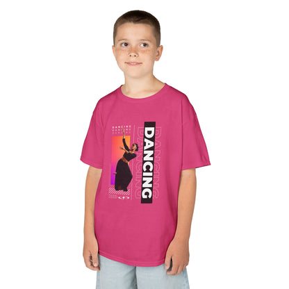 “Dancing” Youth Short Sleeve T-Shirt – Streetwear-Inspired Female Dancer Design – Trendy Kids Dance Graphic Tee