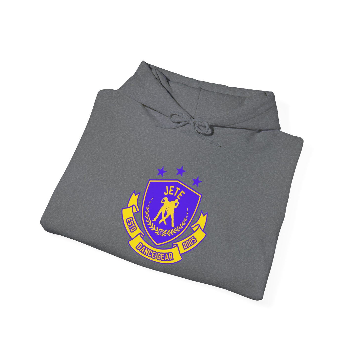 "Jeté Dance Gear" Unisex Hooded Sweatshirt – Collegiate Style Dance Hoodie for Dancers & Dance Lovers