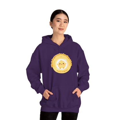 "What do you call a dancing chick? Poultry in Motion" Unisex Dance Hoodie – Funny Dancing Chick Graphic Sweatshirt for Dancers